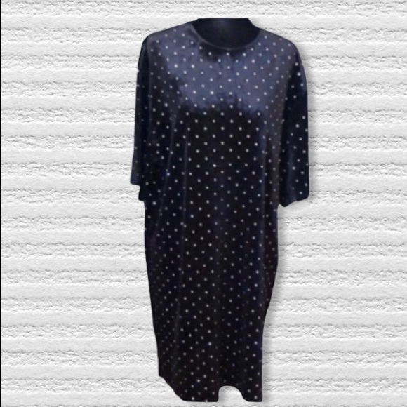 H&M black soft studded dress size medium - Picture 4 of 11